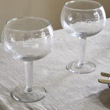 Nkuku Yala Hammered Gin Glasses - Clear
