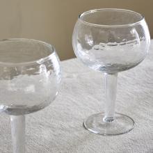 Nkuku Yala Hammered Gin Glasses - Clear