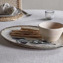 Nkuku Malia Large Oval Platter - Cream