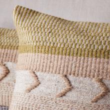 Nkuku Tuleeka Wool Cushion Cover - Ochre