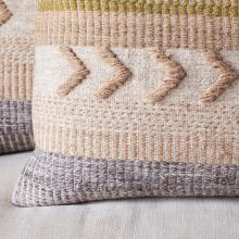 Nkuku Tuleeka Wool Cushion Cover - Ochre