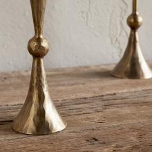 Nkuku Javanee Candle Holders - Antique Brass