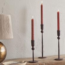 Nkuku Mawindi Candle Holders - Rust