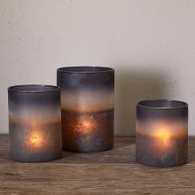 Nkuku Etti Tealight Holders - Navy & Smoke