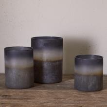 Nkuku Etti Tealight Holders - Navy & Smoke