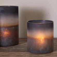 Nkuku Etti Tealight Holders - Navy & Smoke
