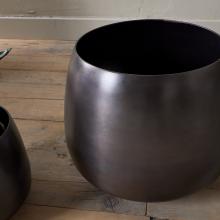 Nkuku Maliki Plant Pot - Aged Bronze