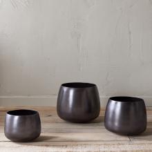 Nkuku Maliki Plant Pot - Aged Bronze