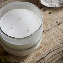 Nkuku Sea Salt & Moss Three Wick Scented Candle 