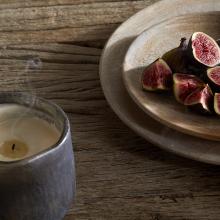 Nkuku Cedarwood & Fig One Wick Scented Candle 