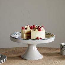 Nkuku Juniper Drop Ceramic Stand - Cream & Juniper