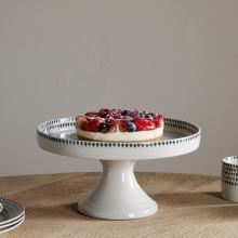 Nkuku Juniper Drop Ceramic Stand - Cream & Juniper