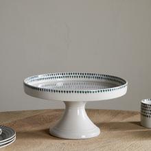 Nkuku Juniper Drop Ceramic Stand - Cream & Juniper