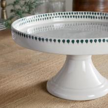 Nkuku Juniper Drop Ceramic Stand - Cream & Juniper