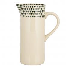 Nkuku Juniper Drop Jug - Cream & Juniper