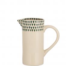 Nkuku Juniper Drop Jug - Cream & Juniper