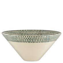 Nkuku Juniper Drop Serving Bowl - Cream & Juniper 