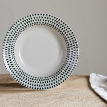 Nkuku Juniper Drop Pasta Bowl - Cream & Juniper 