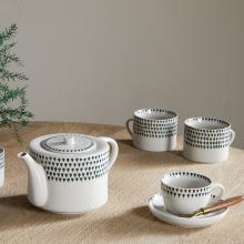 Nkuku Juniper Drop Large Mugs - Cream & Juniper