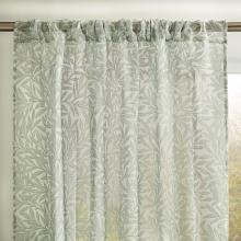 William Morris At Home Original Willow Sage Voile Sheer Curtain Panel