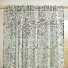 William Morris At Home Strawberry Thief Hessian Voile Sheer Curtain Panel