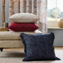 William Morris At Home Marigold Cushion Prussian Blue 50/50cm