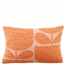 Orla Kiely Black Garden Duvet Cover Set Orange Sorbet