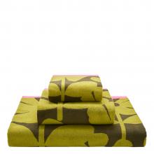 Orla Kiely Wildflower Towels Yellow Ochre
