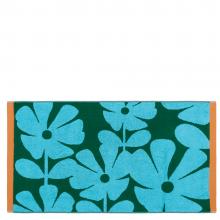 Orla Kiely Wildflower Bath Mat Blue Lagoon