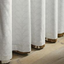 Orla Kiely Wildflower Coffee Eyelet Curtains