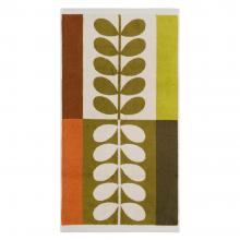 Orla Kiely Stem Check Towels Hazel-Ochre