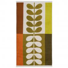 Orla Kiely Stem Check Towels Hazel-Ochre