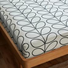 Orla Kiely Linear Stem Charcoal Duvet Cover Set