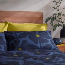 Orla Kiely Wildflower Indigo Duvet Cover Set