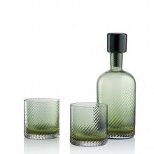 NasonMoretti Murano Borealis Torse Old Fashioned Glass Soraya Green