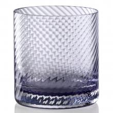 NasonMoretti Murano Borealis Torse Old Fashioned Glass Wisteria