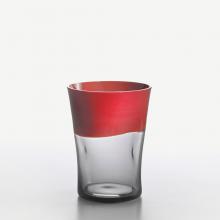 NasonMoretti Murano Dandy Water Glass Coral Red-Grey