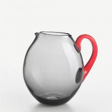 NasonMoretti Murano Dandy Jug Coral Red-Grey