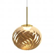 Tom Dixon Whirl LED Medium Pendant Gold 