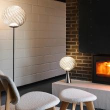 Tom Dixon Whirl Cone Fat LED Table Light Silver/Silver