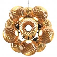 Tom Dixon Whirl LED Burst Chandelier Gold 
