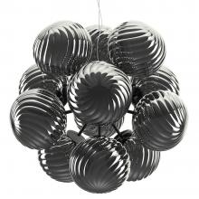Tom Dixon Whirl LED Burst Chandelier Silver 