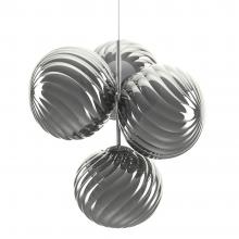 Tom Dixon Whirl LED Small Chandelier Silver 