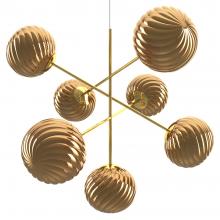 Tom Dixon Whirl LED Large Chandelier Gold