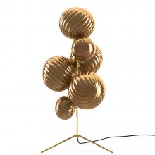 Tom Dixon Whirl LED Floor Chandelier Gold
