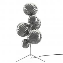 Tom Dixon Whirl LED Floor Chandelier Silver