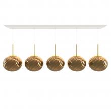 Tom Dixon Whirl LED Linear Pendant System Gold 