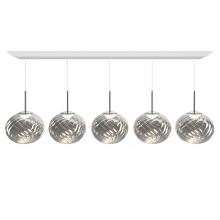 Tom Dixon Whirl LED Linear Pendant System Silver 