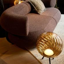 Tom Dixon Whirl LED Large Portable Lamp Gold 