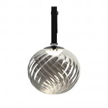 Tom Dixon Whirl LED Large Portable Lamp Silver/Black 